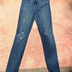 Levi's Women's Distressed Skinny Jeans - Blue